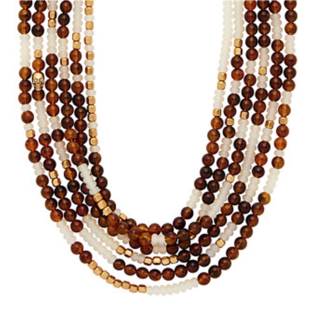 INDIA HICKS NWT Golden Beach Necklace Tigers Eye🐅 - Picture 2 of 5